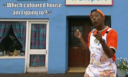 Which coloured house am I going to?